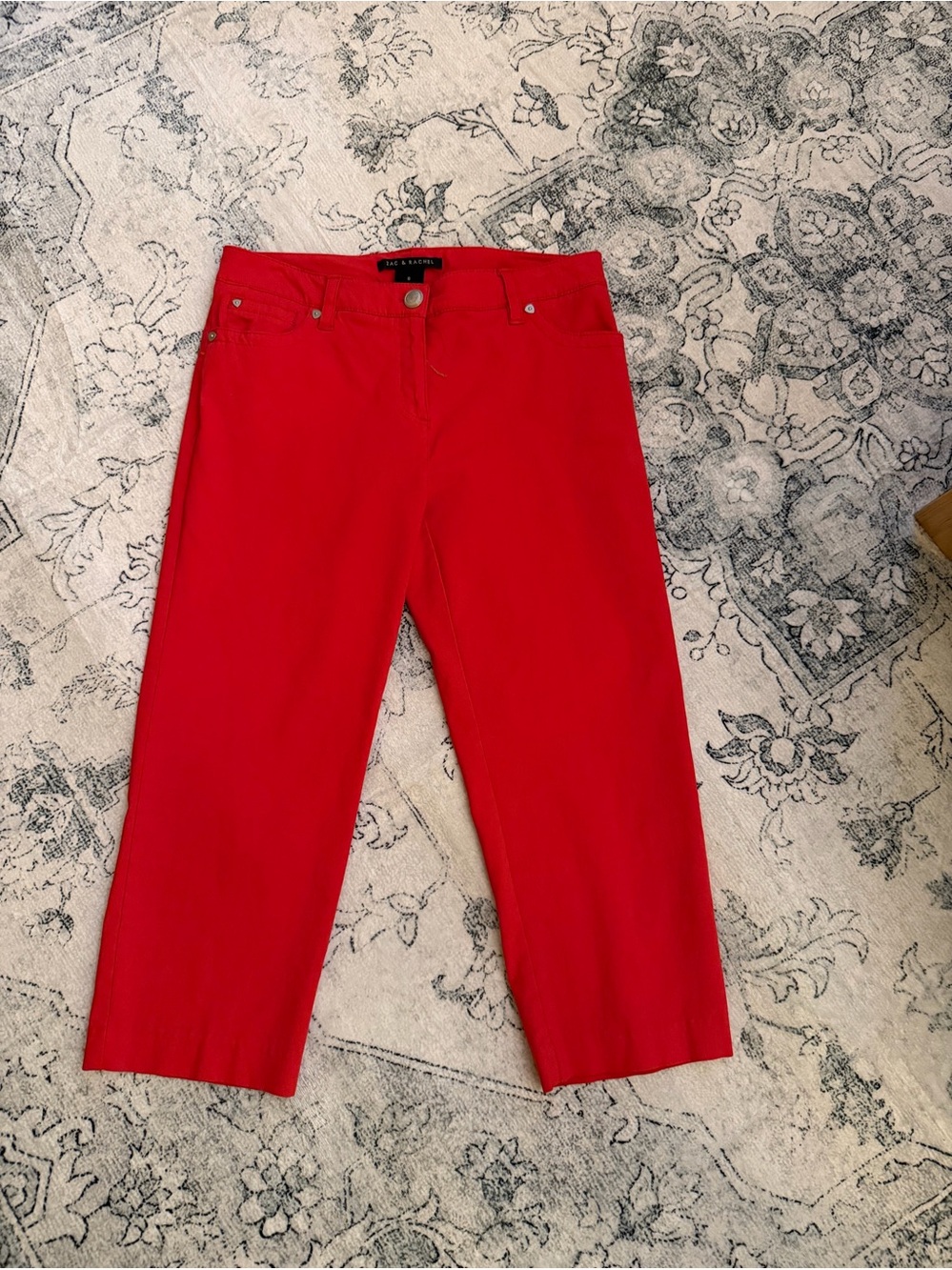 Zac & Rachel Vibrant Red Cropped Jeans